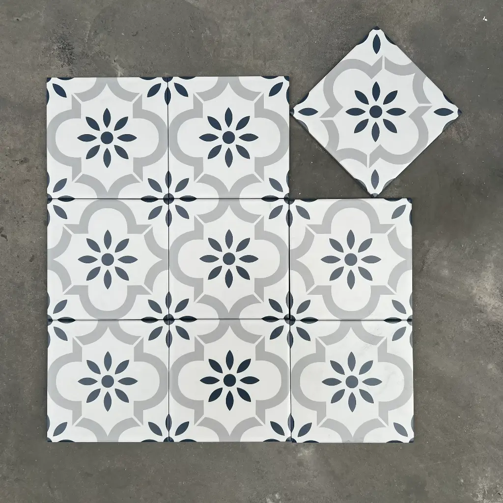 [DSC-GB_20140] Gạch bông TQ, KT 200x200 mm, Xương Porcelain mặt mờ mã 20140 (GB20140)