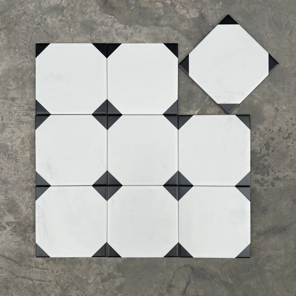 [DSC-GB_F2118/MHB112] Gạch bông TQ, KT 200x200 mm, Xương Porcelain mặt mờ mã F2118/MHB112