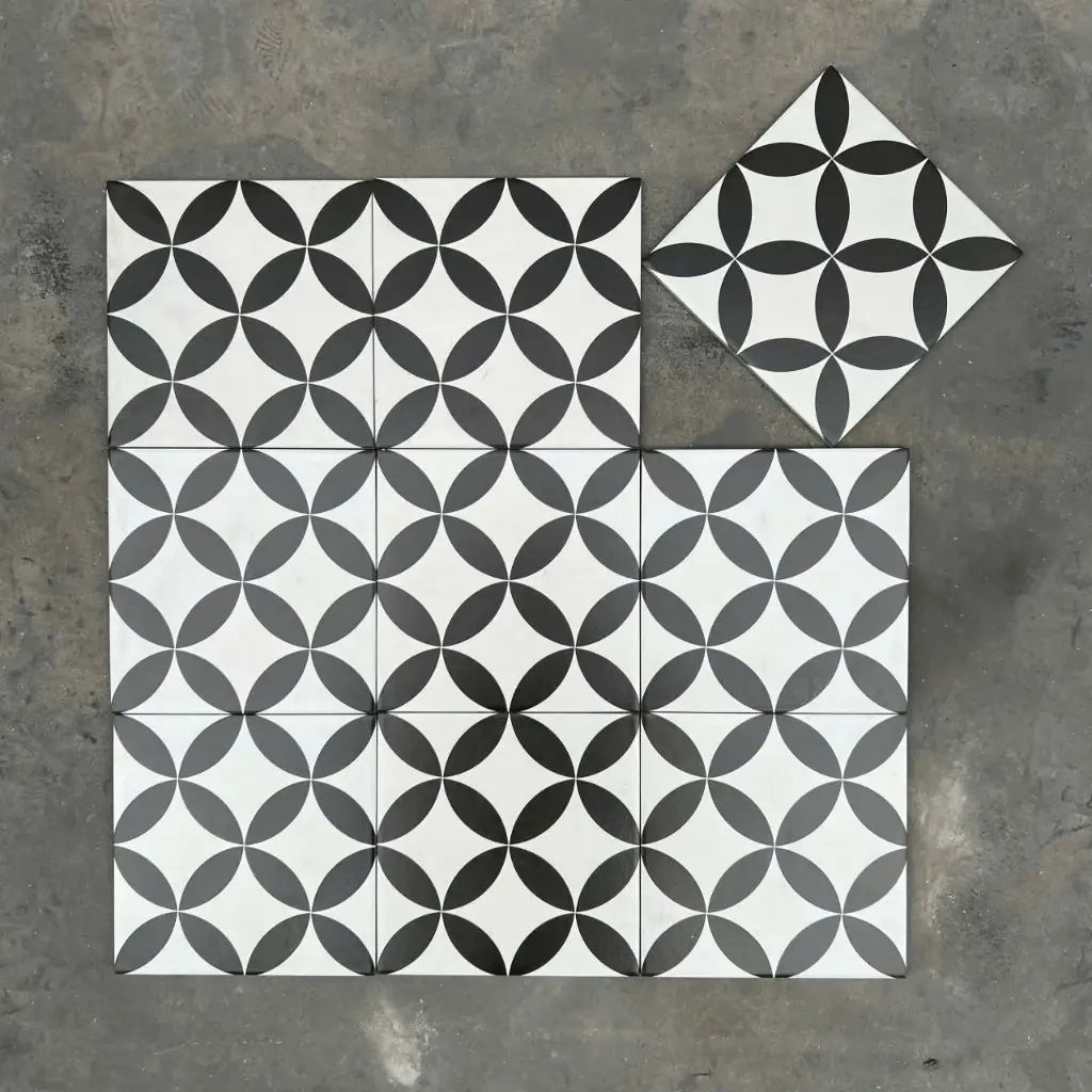 [DSC-GB_NT2014 (F2115) ( MHB 132)] Gạch bông TQ, KT 200x200 mm, Xương Porcelain mặt mờ mã NT2014