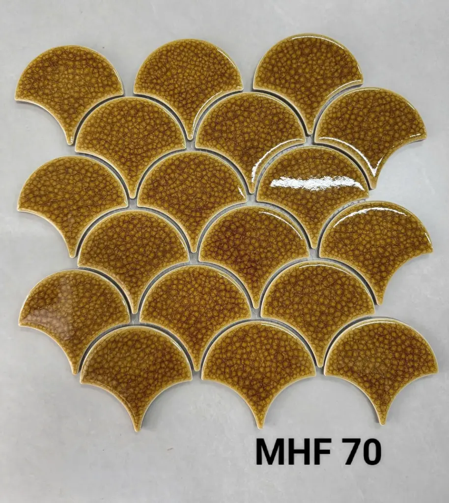 [DSC-MHF 70] Gạch mosaic vẩy cá vỉ 300x300mm mã MHF70