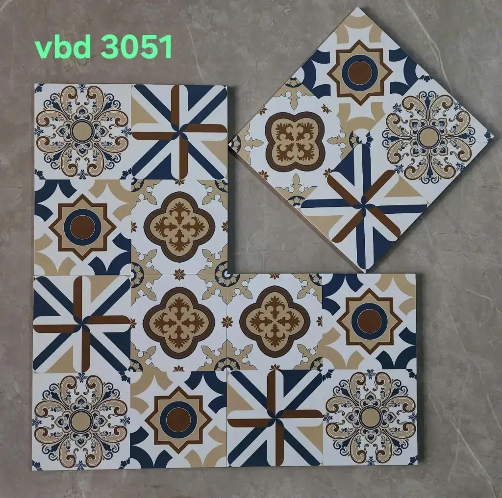 [DSC-3051] Gạch Bông 300x300 mm xương sứ VN mã 3051 (1h/1m/11v)
