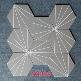 [DSC-23028] Gạch Bông Lục Giác 230x200x115mm mã 23028