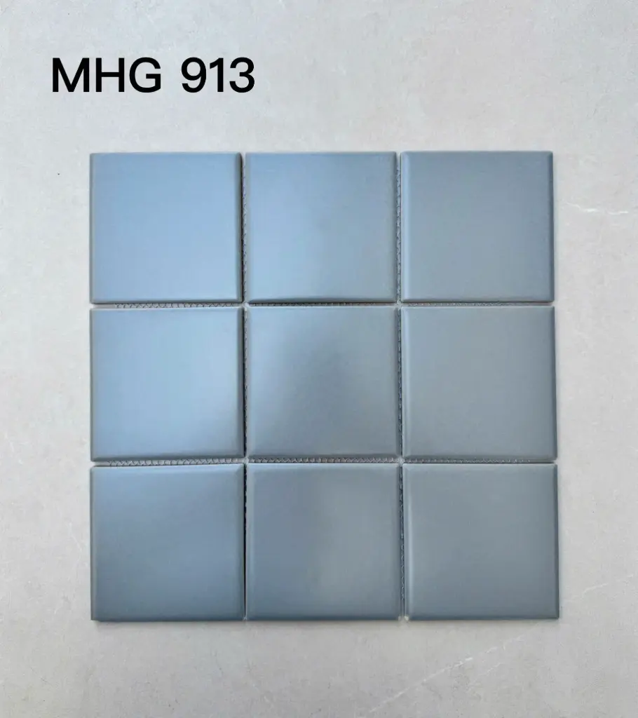 [DSC-MHG 913] Gạch Mosaic 97x97mm Men Matt Màu Xám Đậm MHG 913