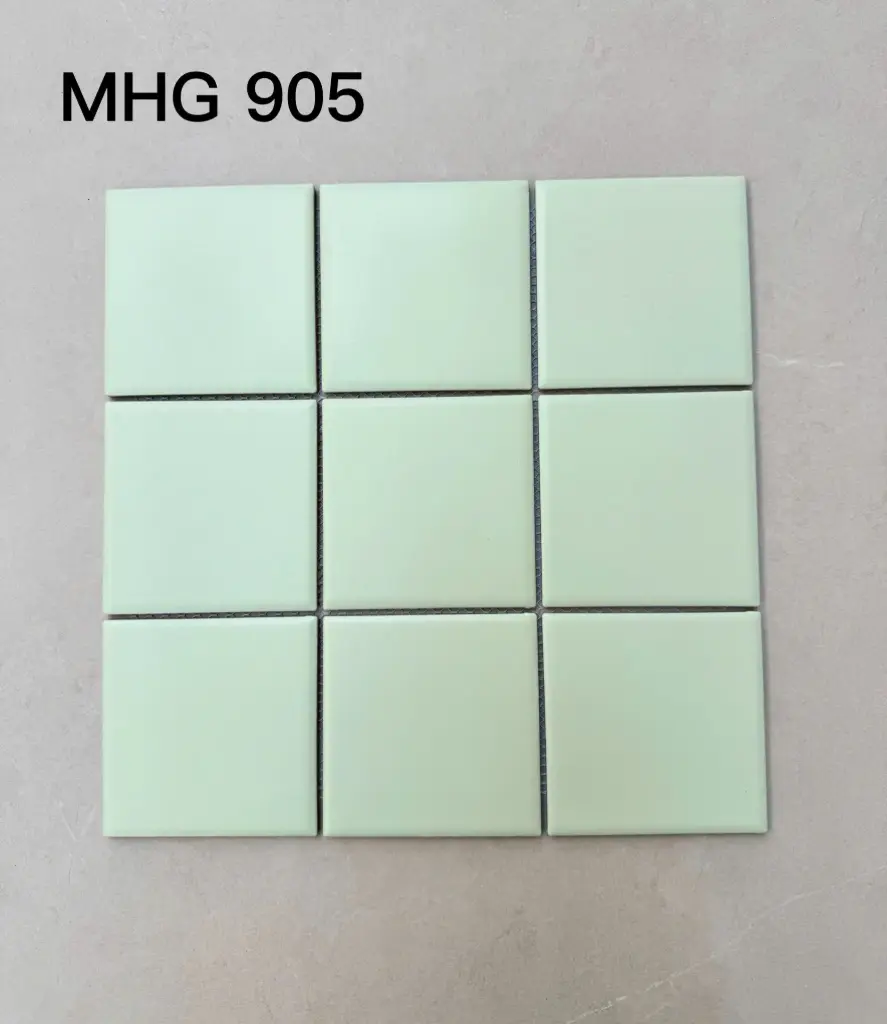 [DSC-MHG 905] Gạch Mosaic 97x97mm Mờ Màu Xanh Mint MHG 905