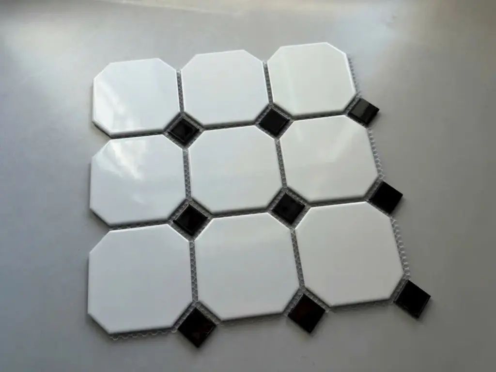[DSC-MHG 888] Gạch Mosaic Bát Giác Trắng MHG 888