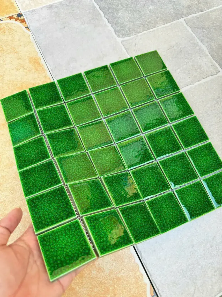 Gạch Mosaic Gốm Men Rạn 2 Lớp Xanh Lá -MHG939(VTP4807)