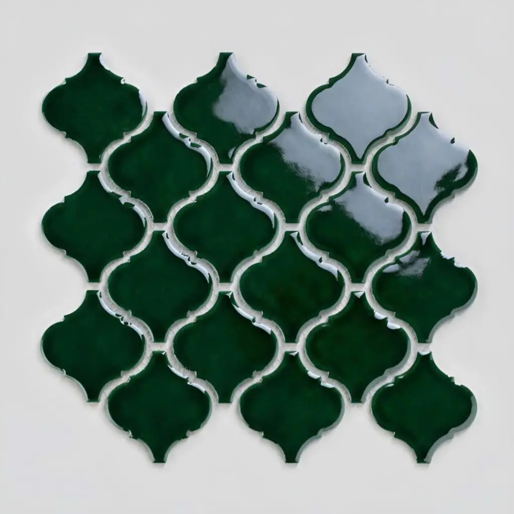[DSC-MHG 228] Gạch Mosaic Lồng Đèn Màu Xanh Lá MHG 228