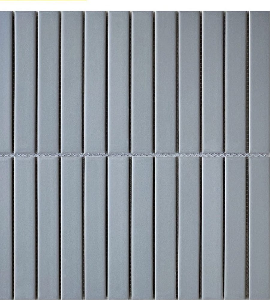 [DSC-MHT 2213M] Gạch Mosaic Que 22x145mm Men Matt Màu Xám mã MHT 2213M