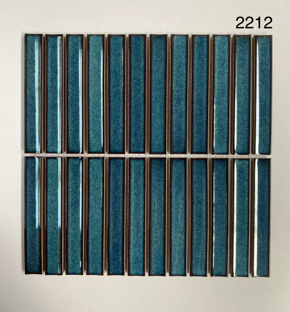 [DSC-2212] Gạch Mosaic Que Men Bóng kt 22x145mm Mã 2212