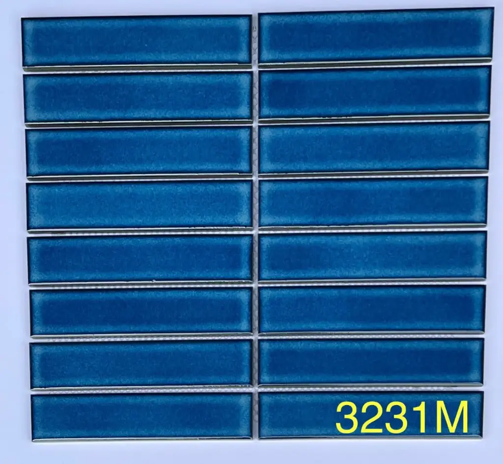 Gạch Mosaic Que Đũa xanh dương mã MHT 3231M (1h/1.68h/20vi/21kg)