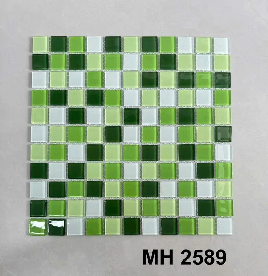[DSC-MH 2589] Gạch Mosaic Thủy Tinh 25x25 mm MH 2589