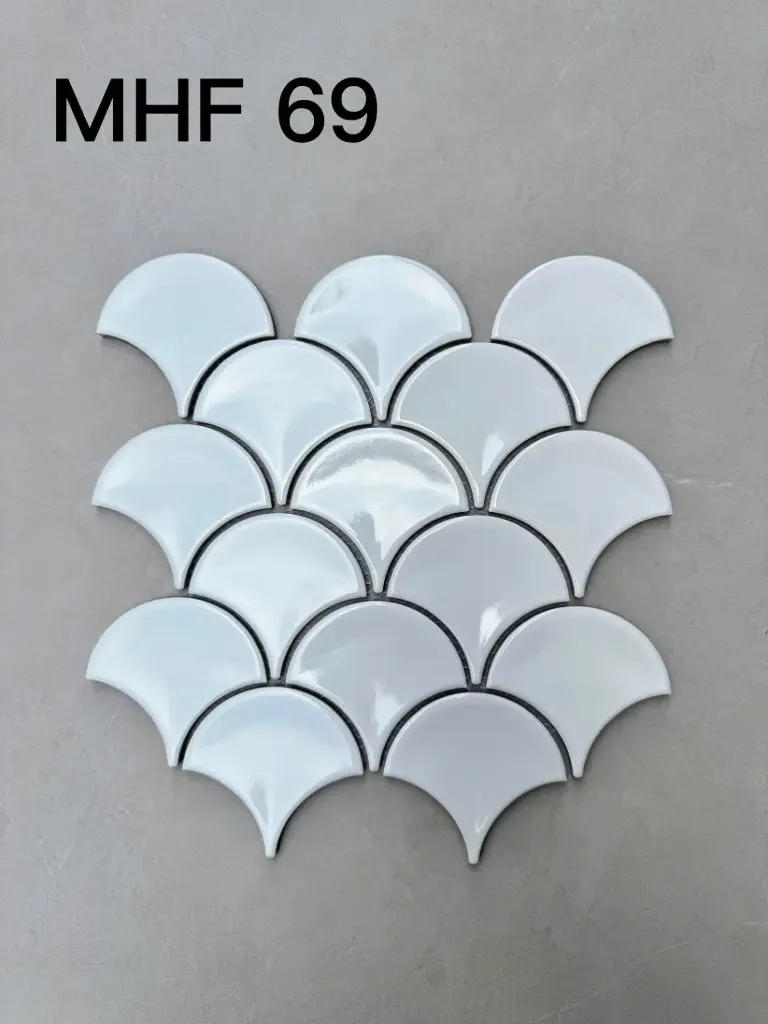 Gạch Mosaic Vảy Cá Bóng MHF 69