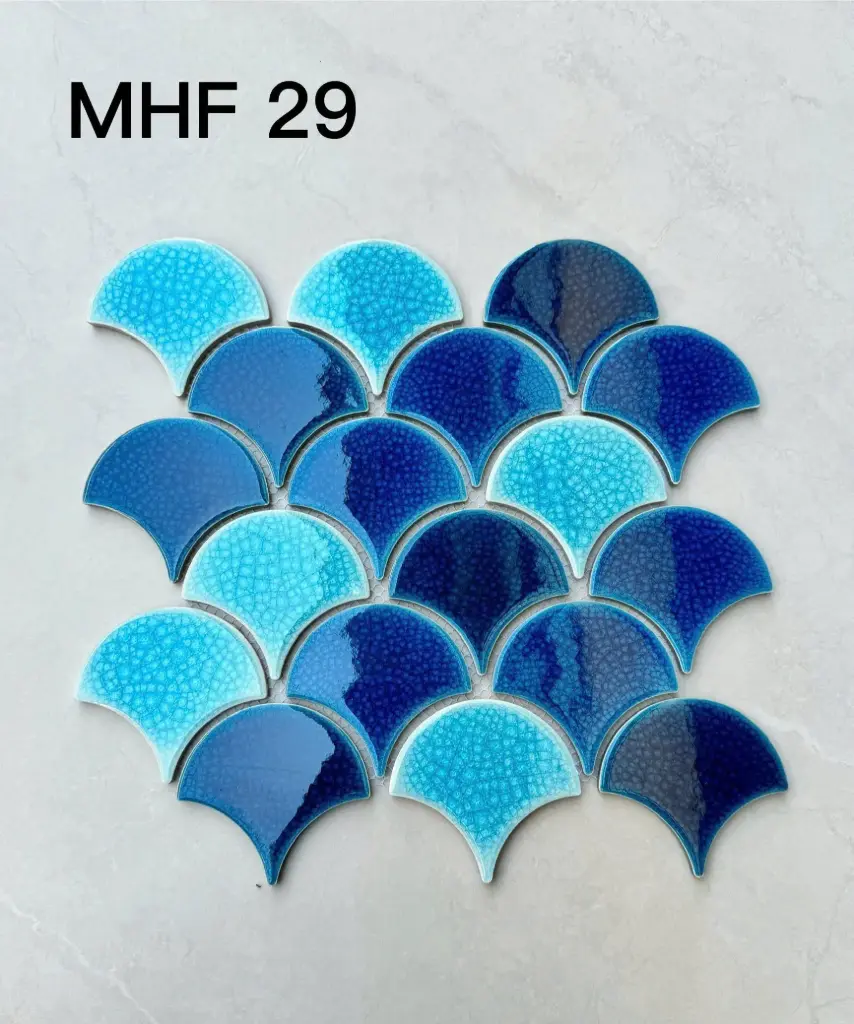 [DSC-MHF29] Gạch Mosaic Vảy Cá Rạn 2 lớp MHF 29