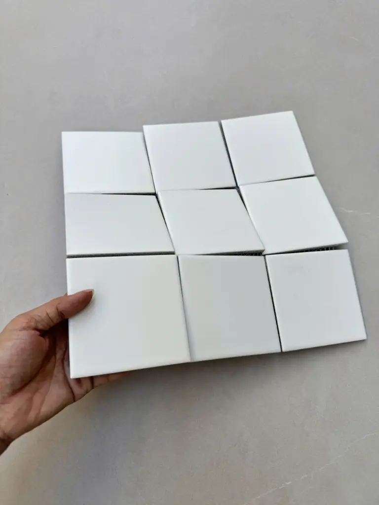 [DSC-MHG 901] Gạch Mosaic gốm 97x97mm trắng mờ MHG 901