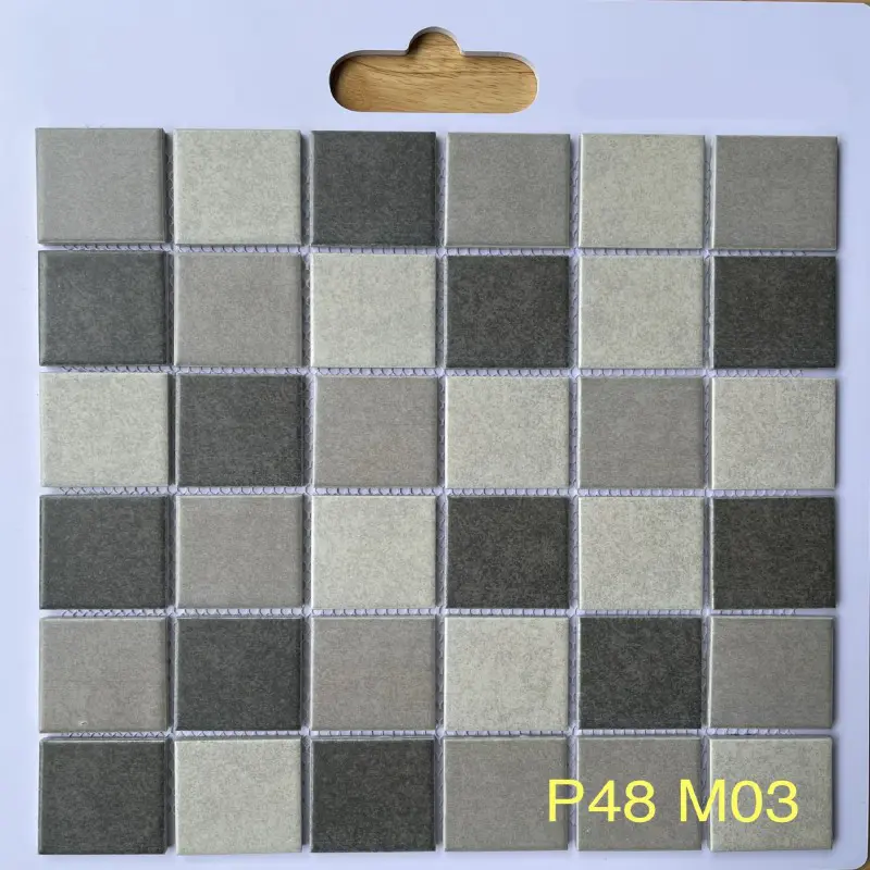 [DSC-P48 M03] Gạch Mosaic gốm men trơn 48x48x6mm P48 M03