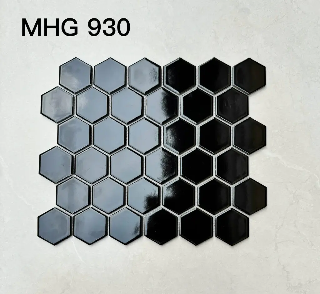 [DSC-MHG930] Gạch Mosaic gốm đen bóng MHG930