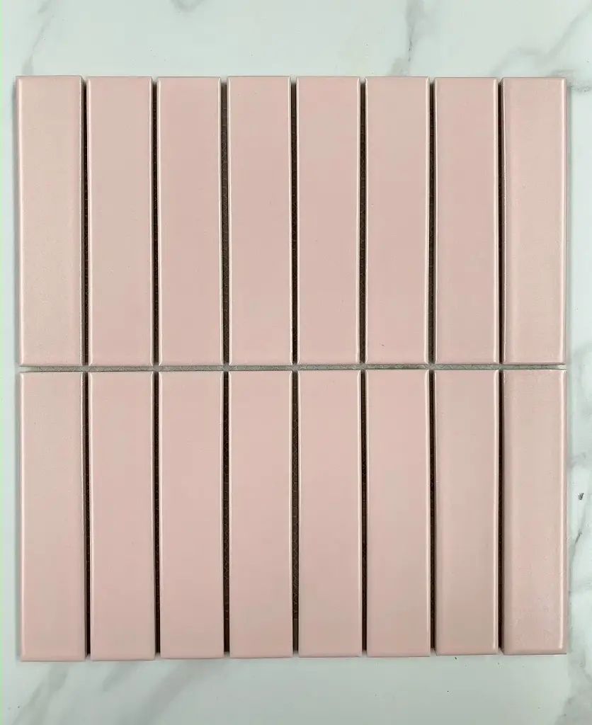 Gạch Mosaic que hồng size 32x145 mã Y33F802 (DS302)