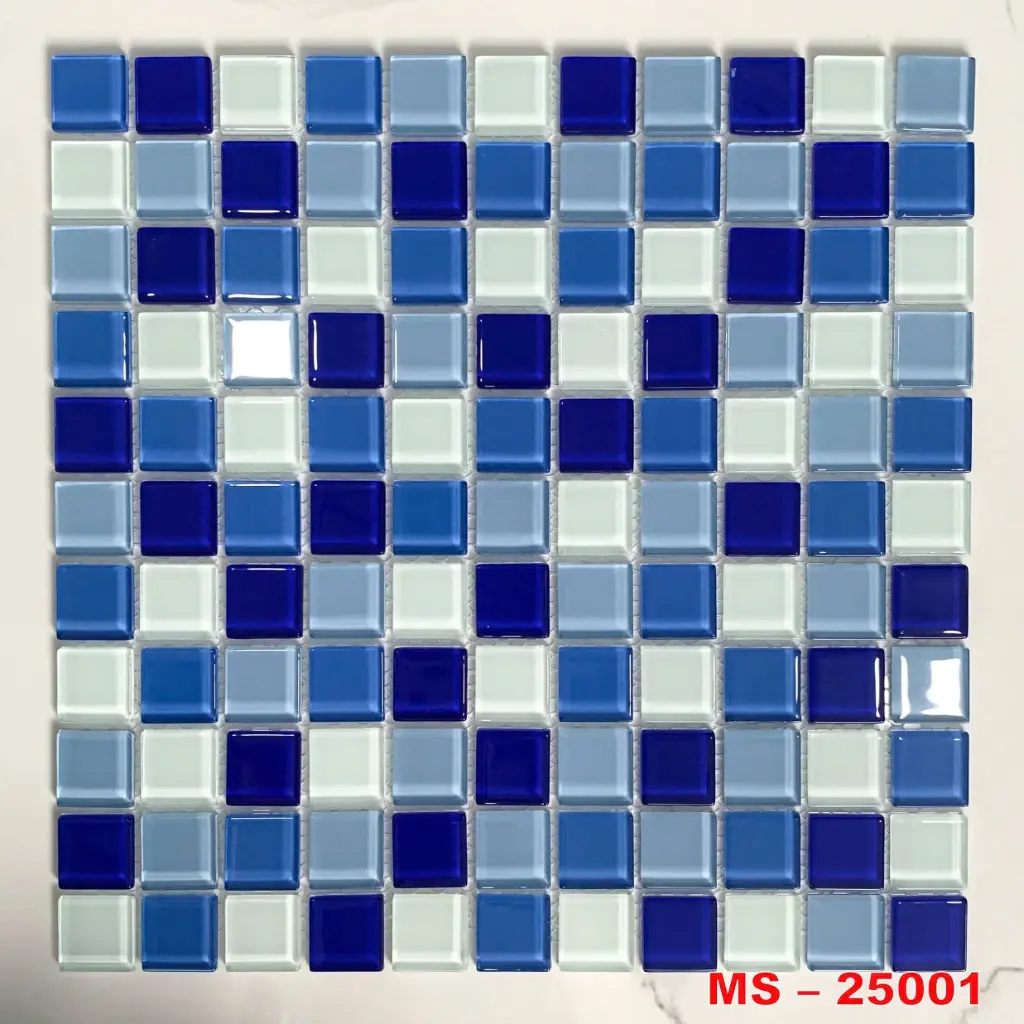 [DSC-MS 25001] Gạch Mosaic thủy tinh mix mã MS 25001
