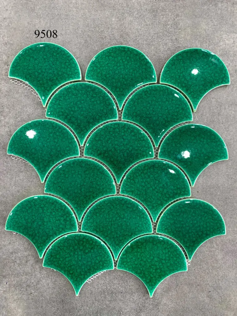 Gạch Mosaic vảy cá 85x95mm mã S9508 (1h/1.03m/13vi)
