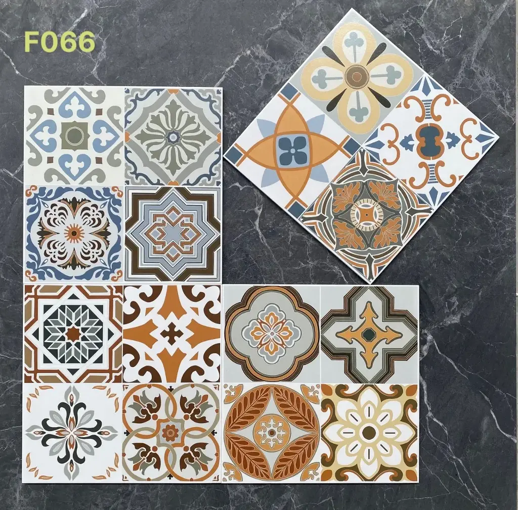[DSC-F066 ( MF3133 )] Gạch bông KT 300x300 mm mã F066 (1h/1m/11v)