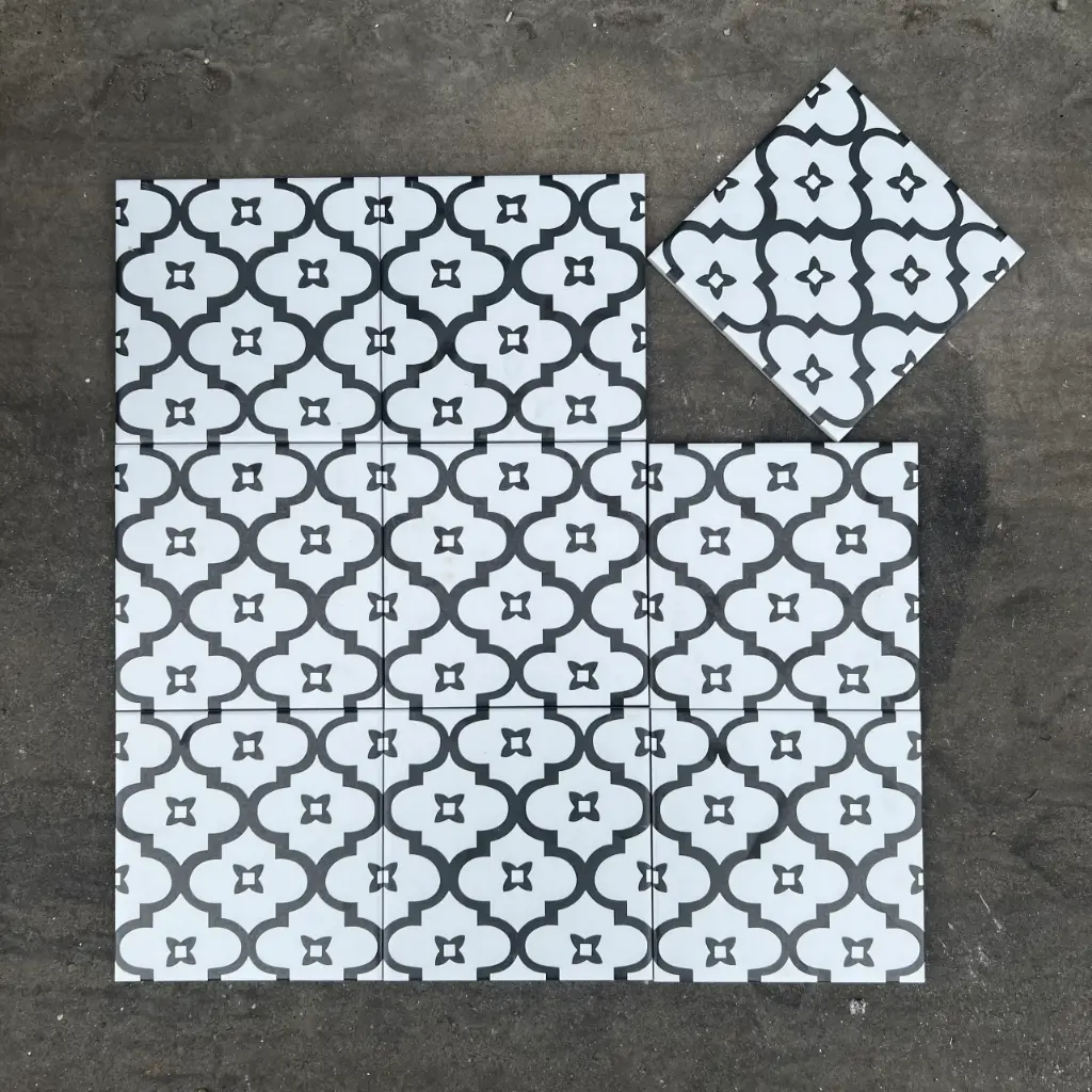 [DSC-DS2904] Gạch bông TQ, KT 200x200 mm, Xương Porcelain mặt mờ mã DS2904