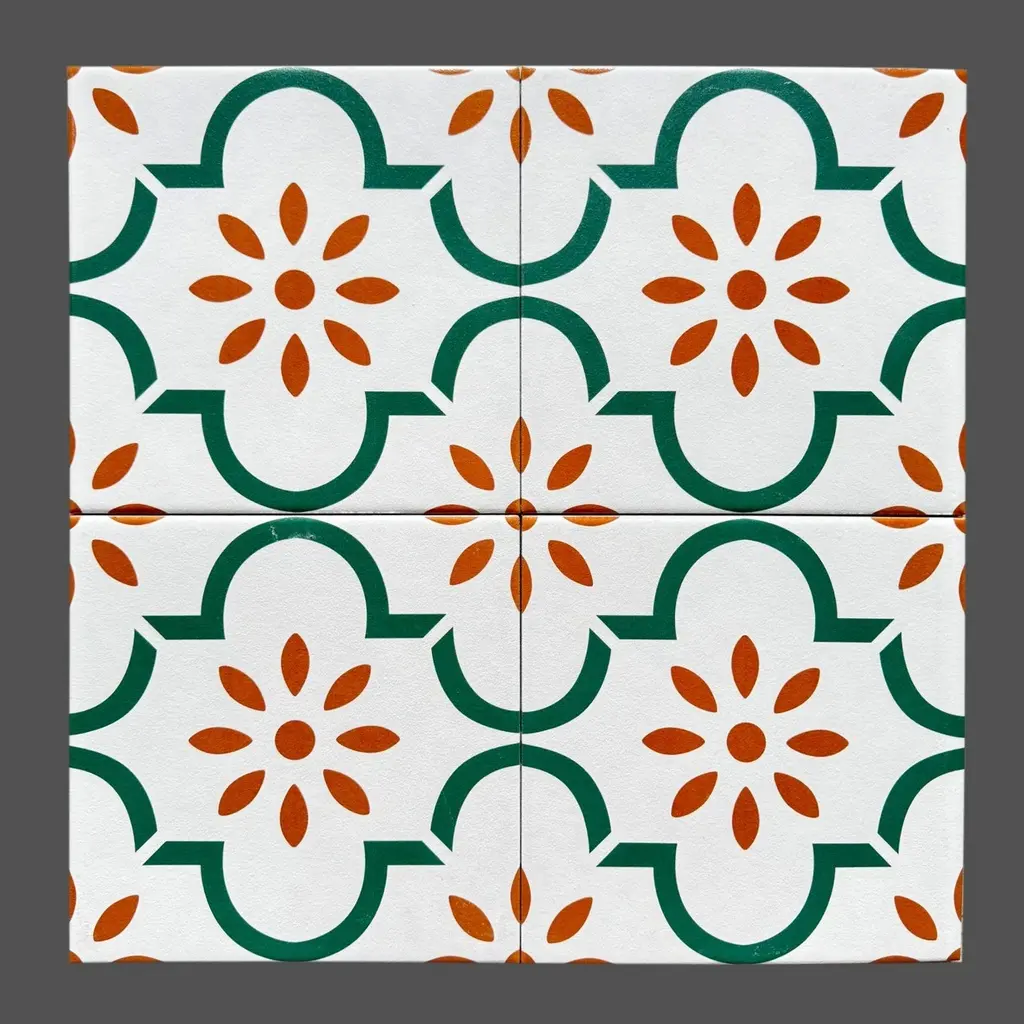 [DSC-F2110] Gạch bông TQ, KT 200x200 mm, Xương Porcelain mặt mờ mã F2110