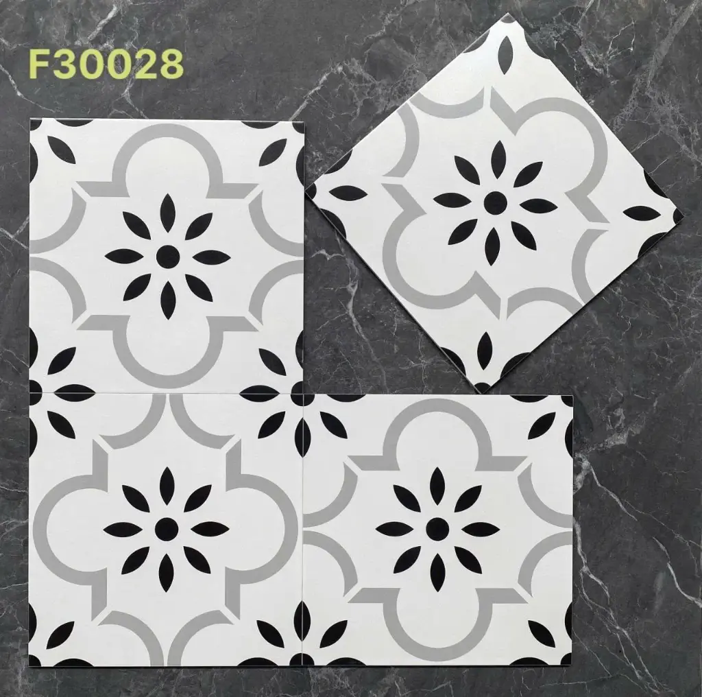 [DSC-F30028] Gạch bông TQ, KT 300x300 mm, Xương Porcelain mặt mờ mã F30028