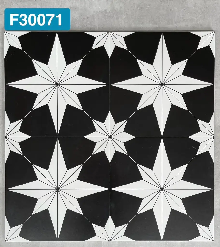 [DSC-GB_30071] Gạch bông TQ, KT 300x300 mm, Xương Porcelain mặt mờ mã F30071 (GB30071)