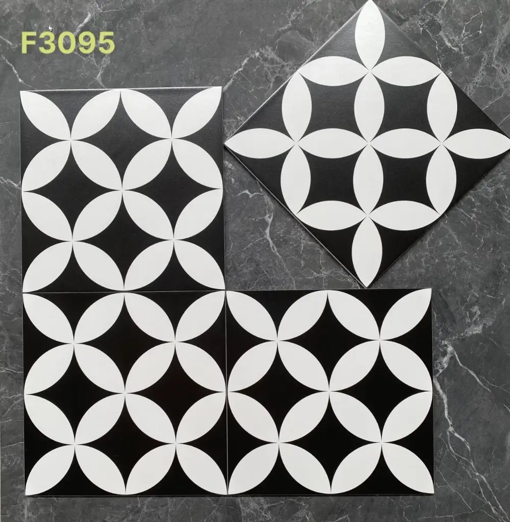 [DSC-F30095 (MF3008)] Gạch bông TQ, KT 300x300 mm, Xương Porcelain mặt mờ mã F30095 (1h/1.26m/14v)