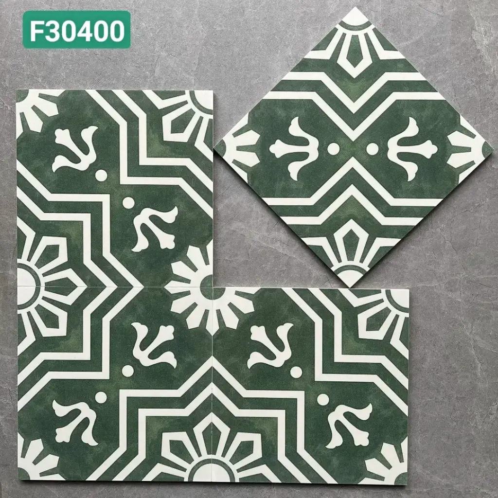 [DSC-GB_F30400] Gạch bông TQ, KT 300x300 mm, Xương Porcelain mặt mờ mã F30400