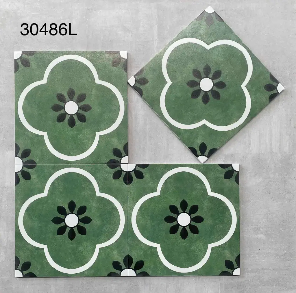 [DSC-30486L] Gạch bông TQ, KT 300x300 mm, Xương Porcelain mặt mờ mã MHB 30486 (1h/1m/11v)