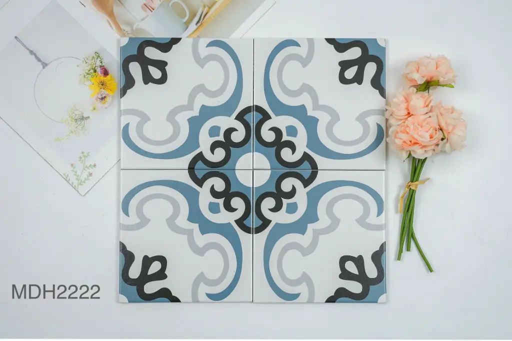 [DSC-MDH2222] Gạch bông nhập khẩu 200x200 mm xương Porcelain (MDH2222)