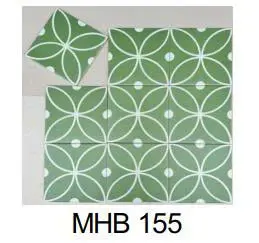[DSC-MHB155] Gạch bông đồng tiền xanh KT 200x200mm mã MHB155