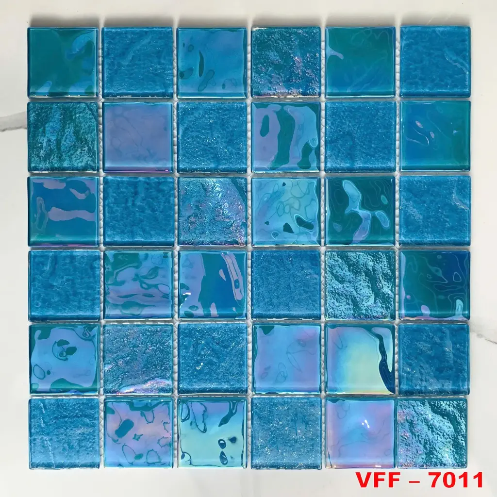 Gạch vỉ thủy tinh mix phối nhũ MH7011