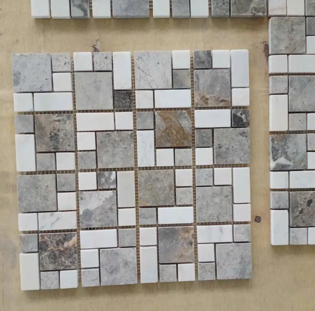 Đá Mosaic tự nhiên bát giác mix LUX - M38P610