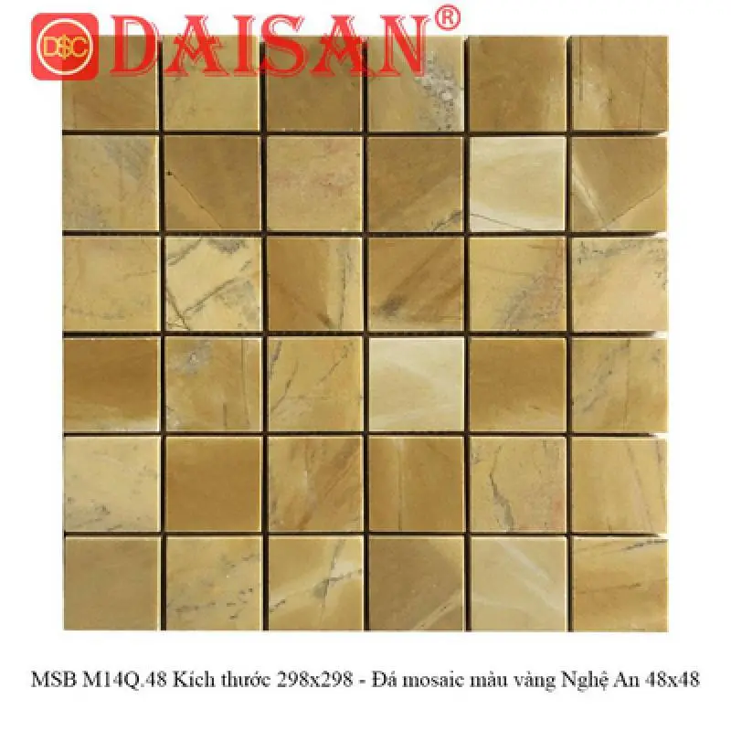 [DSC-MSB M14Q.48] Đá mosaic Màu Vàng Nghệ An 48x48 MSB M14Q.48