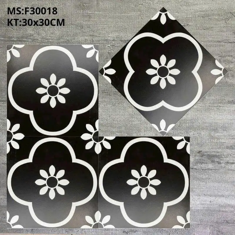 [DSC-F30018] Gạch Bông men KT 300x300 mã F30018 (1h/1.26m/14vien)