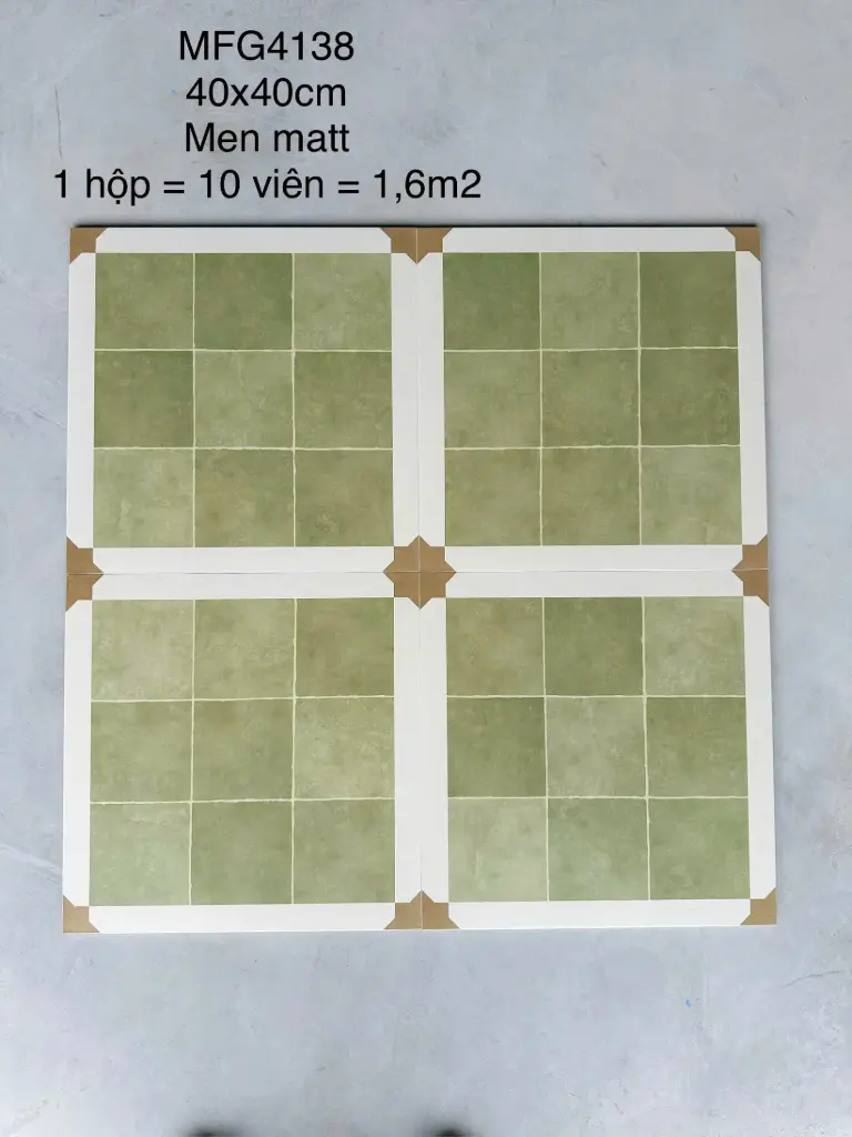 Gạch Bông KT 400x400mm mã MFG4138 (1h/1,6m/10v/28.5kg)