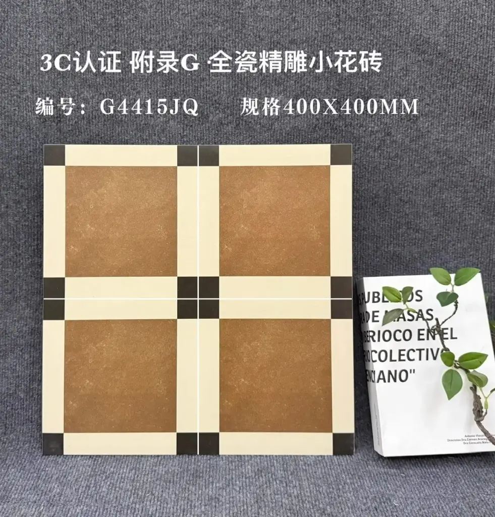 Gạch bông TQ, KT 400x400 mm, Xương Porcelain mặt mờ mã FG4330J