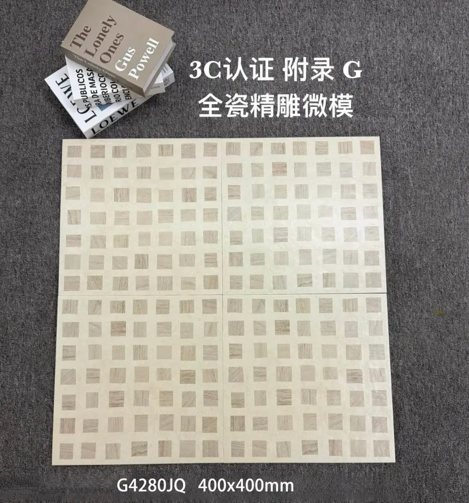 Gạch bông TQ, KT 400x400 mm, Xương Porcelain mặt mờ mã G4280JQ