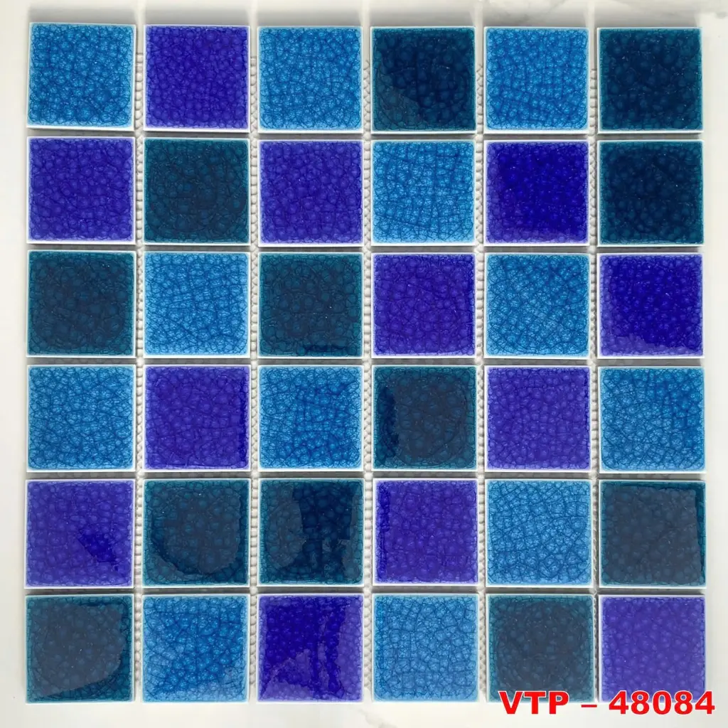 [DSC-48084] Gạch mosaic gốm rạn KT 48x48mm 48084