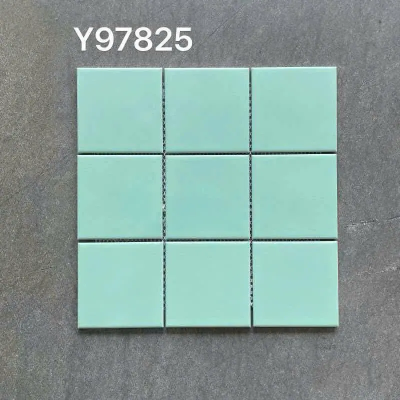 [DSC-Y97825] Gạch Mosaic KT chip 97x97mm xanh ngọc nhạt Y97825