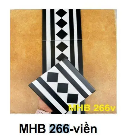 [DSC-MHB266] Gạch bông viền pocelain, KT 200x200mm, mã MHB222 (25v/thùng/1m2)