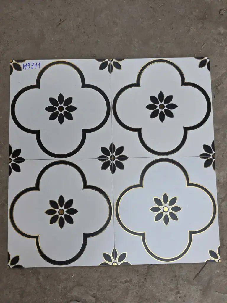 [DSC-M3311] Gạch trang trí khắc kim men nhám, KT 300x300mm, mã M3311 (11v/hộp/