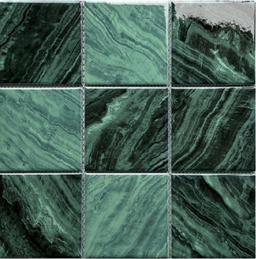 Gạch mosaic gốm vuông nhập khẩu, mã P97M82, KT viên 97x97mm