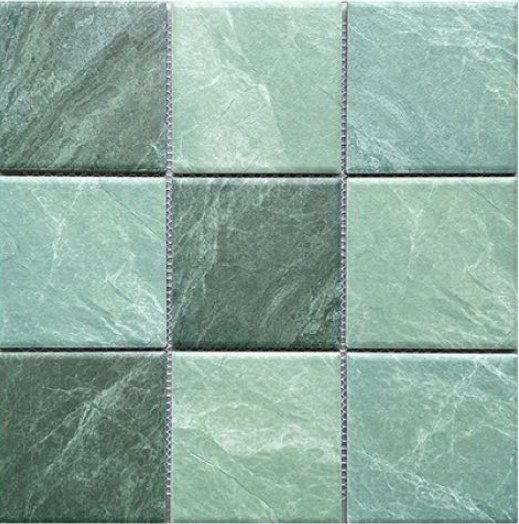 Gạch mosaic gốm vuông nhập khẩu, mã P97M81, KT viên 97x97mm
