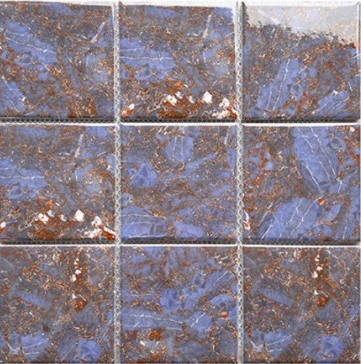 Gạch mosaic gốm vuông nhập khẩu, mã P97M33, KT viên 97x97mm