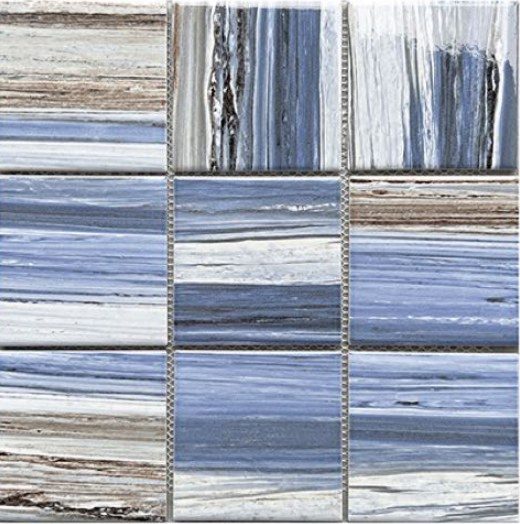 Gạch mosaic gốm vuông nhập khẩu, mã P97M32, KT viên 97x97mm