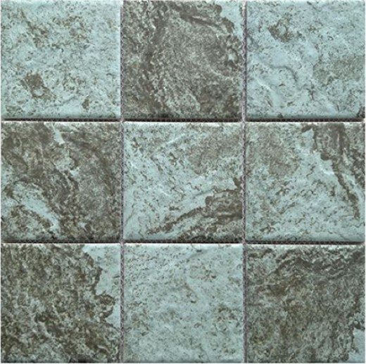 Gạch mosaic gốm vuông nhập khẩu, mã P97M07-AT, KT viên 97x97mm