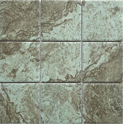Gạch mosaic gốm vuông nhập khẩu, mã P97M07, KT viên 97x97mm